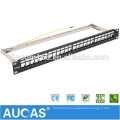 AMP FTP 24 porta RJ45 anti-poeira patch panel / systimax china preço de fábrica venda quente 19 &quot;1U cat6 telefone rj11 patch panel /